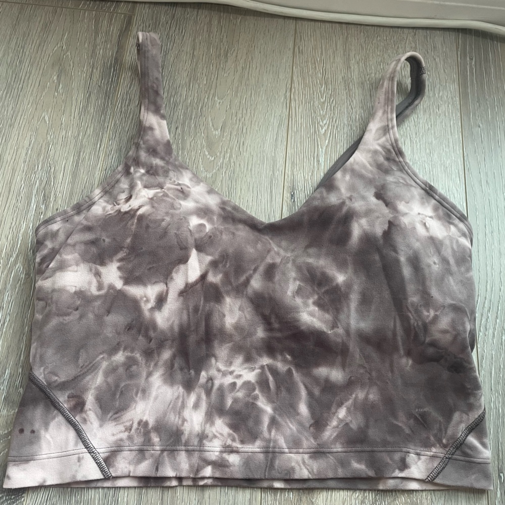 Lululemon Athletica Align Tank in Gray/pink tie-die size 8